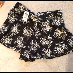 Charlotte Russe black floral shorts